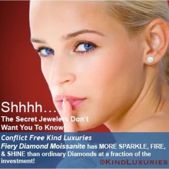 SHOP RED FOR GENUINE DIAMOND MOISSANITE KindLuxuries Kind Luxuries - Picture 3 of 16